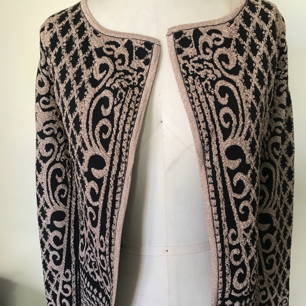 Black and gold cardigan